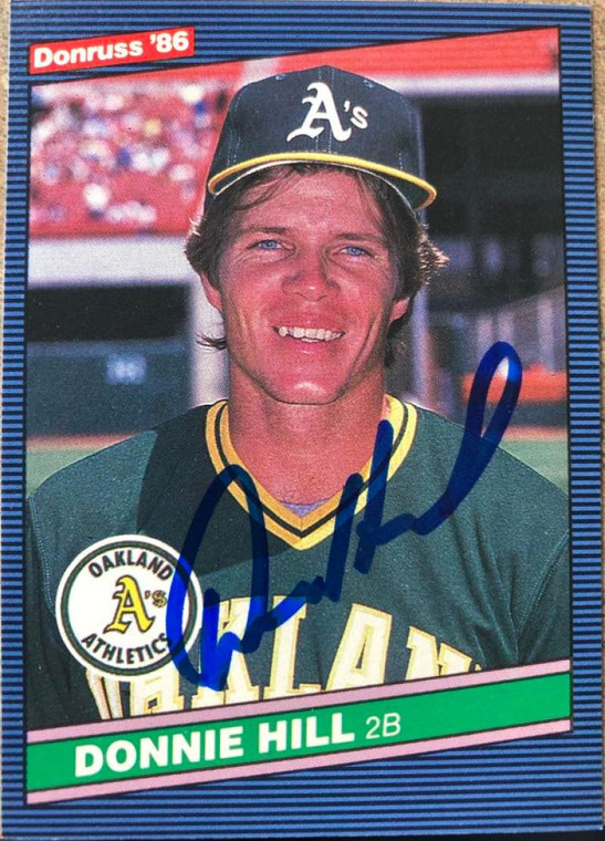 Donnie Hill Autographed 1986 Donruss #340