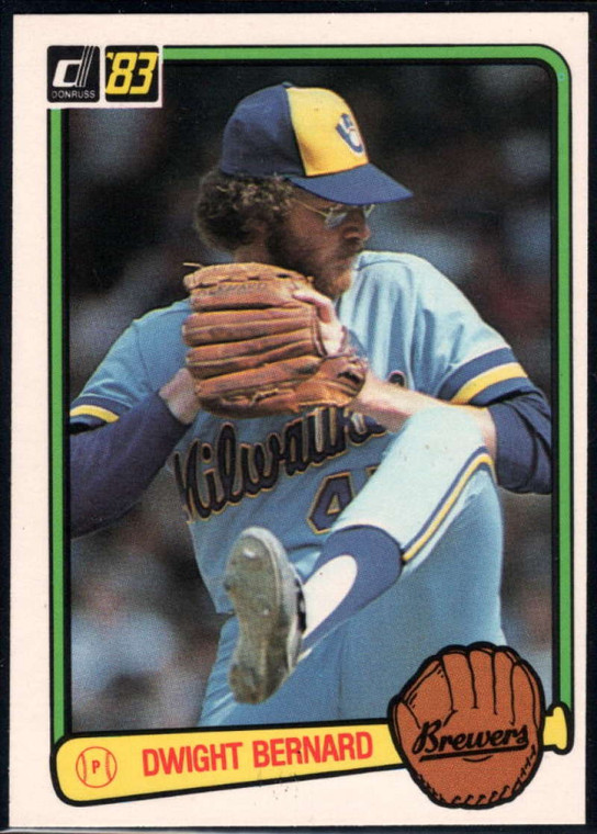 1983 Donruss #28 Dwight Bernard VG Milwaukee Brewers 