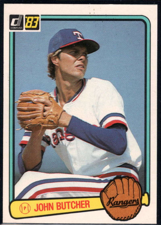 1983 Donruss #37 John Butcher VG Texas Rangers 
