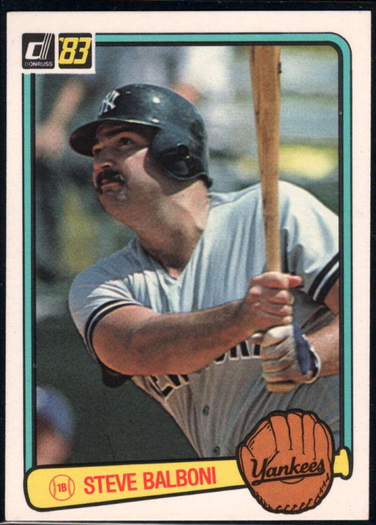 1983 Donruss #73 Steve Balboni VG New York Yankees 