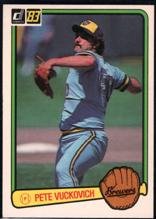 1983 Donruss #80 Pete Vuckovich VG Milwaukee Brewers 