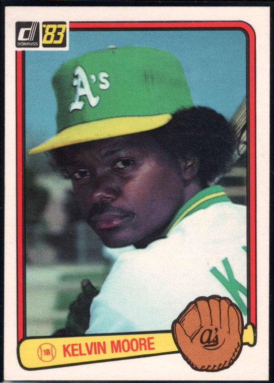 1983 Donruss #87 Kelvin Moore VG Oakland Athletics 