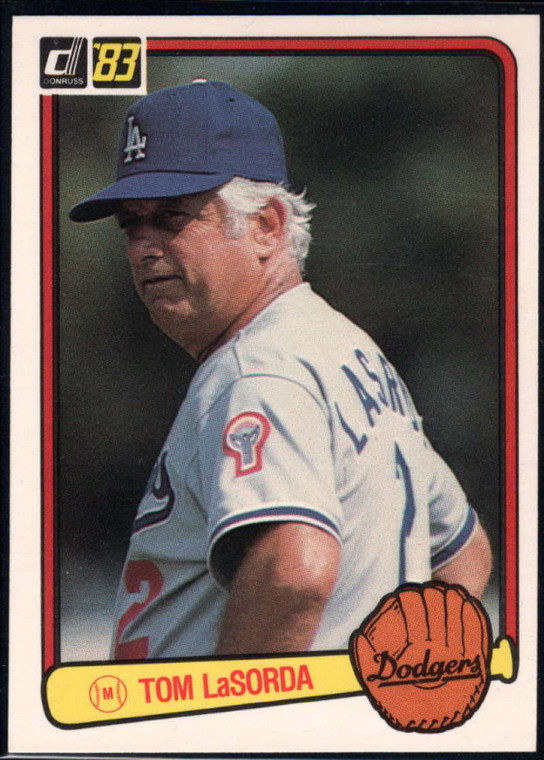 1983 Donruss #136 Tommy Lasorda MG VG Los Angeles Dodgers 