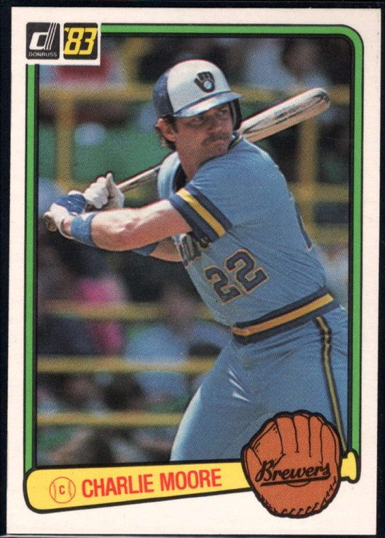 1983 Donruss #206 Charlie Moore VG Milwaukee Brewers 