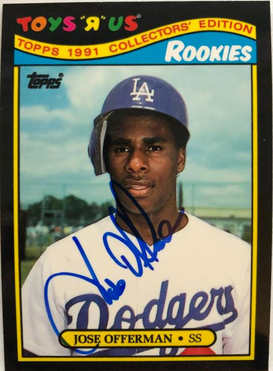 Jose Offerman Autographed 1991 Toys 'R' Us Rookies #23