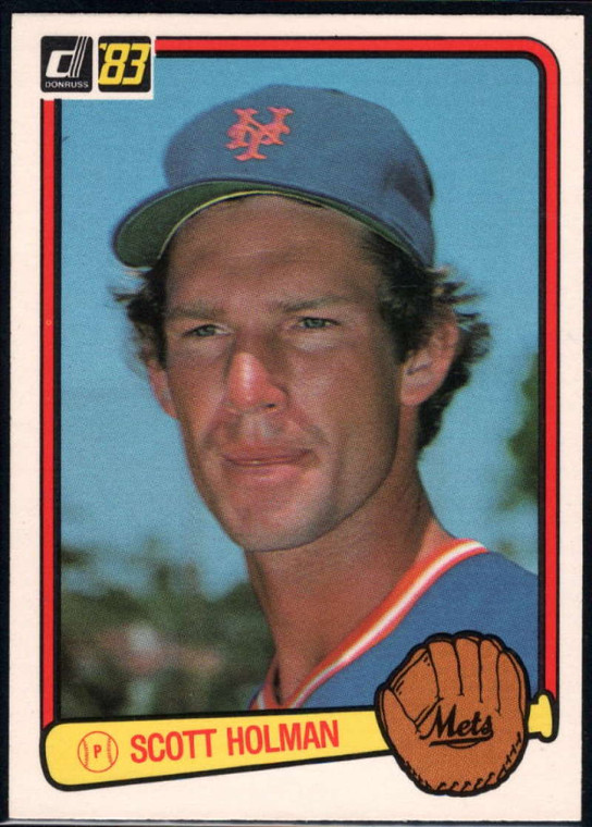 1983 Donruss #224 Scott Holman VG RC Rookie New York Mets 