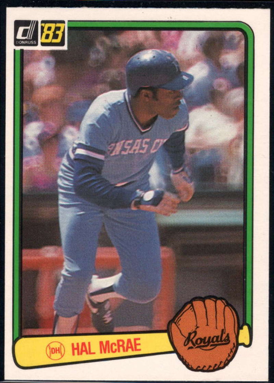 1983 Donruss #238 Hal McRae VG Kansas City Royals 