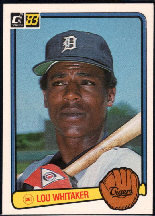 1983 Donruss #333 Lou Whitaker VG Detroit Tigers 