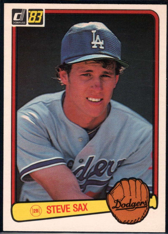 1983 Donruss #336 Steve Sax VG Los Angeles Dodgers 