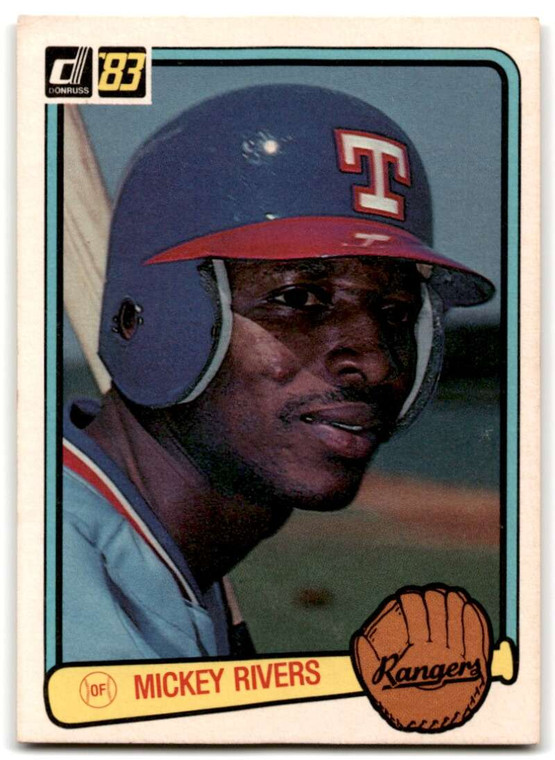 1983 Donruss #394 Mickey Rivers VG Texas Rangers 
