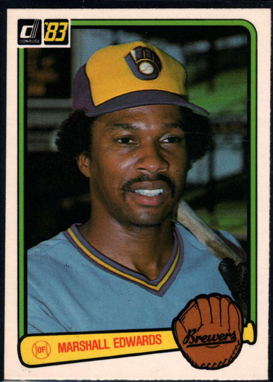 1983 Donruss #406 Marshall Edwards VG Milwaukee Brewers 