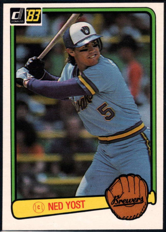 1983 Donruss #458 Ned Yost VG Milwaukee Brewers 