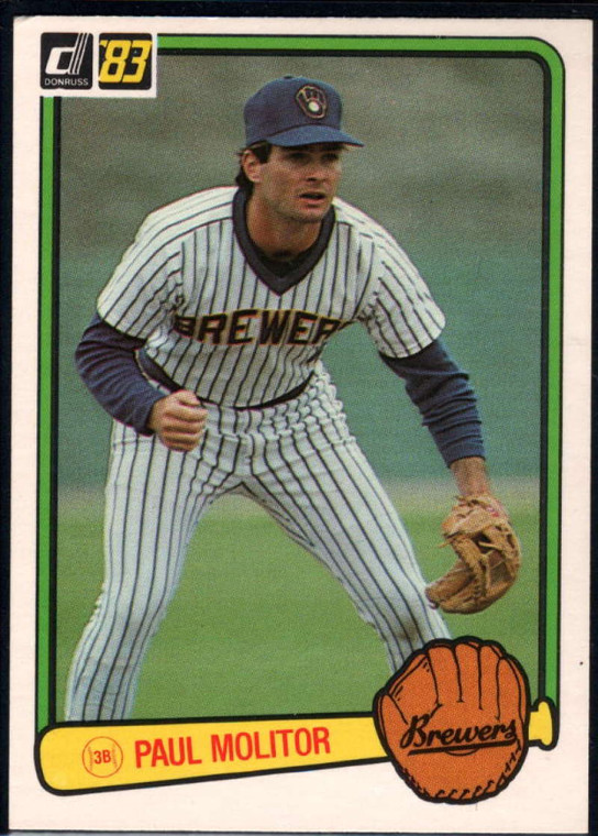 1983 Donruss #484 Paul Molitor VG Milwaukee Brewers 