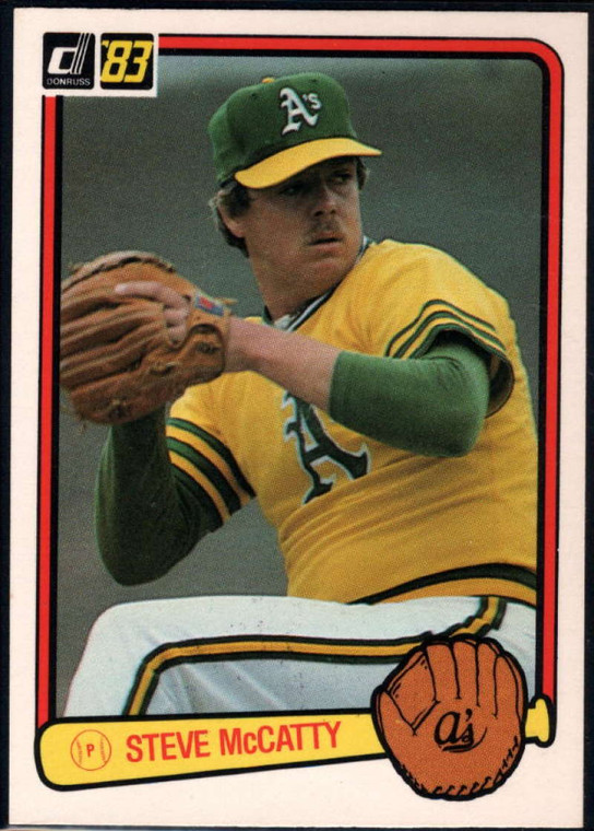1983 Donruss #491 Steve McCatty VG Oakland Athletics 