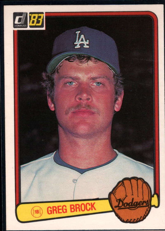 1983 Donruss #579 Greg Brock VG RC Rookie Los Angeles Dodgers 