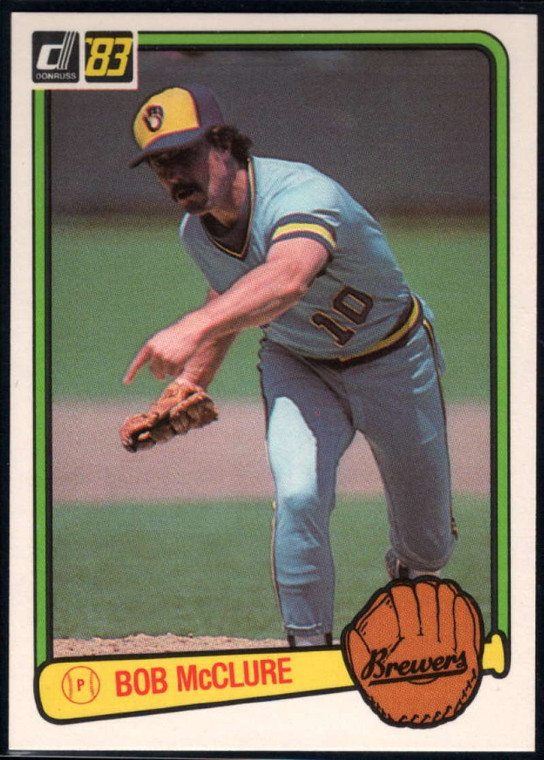 1983 Donruss #582 Bob McClure VG Milwaukee Brewers 