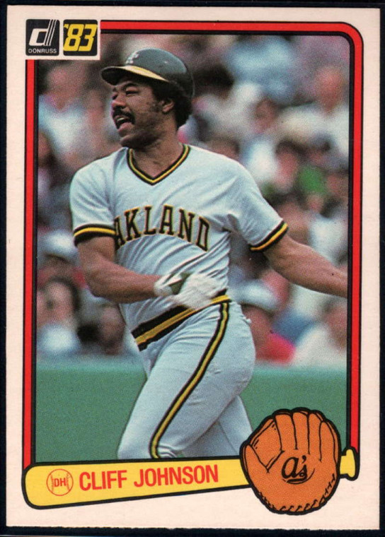 1983 Donruss #601 Cliff Johnson VG Oakland Athletics 