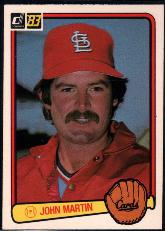 1983 Donruss #617 John Martin VG St. Louis Cardinals 
