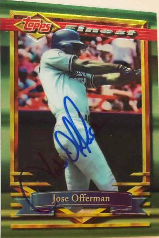 Jose Offerman Autographed 1994 Topps Finest #23
