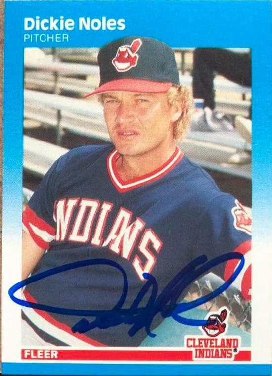 Dickie Noles Autographed 1987 Fleer #256