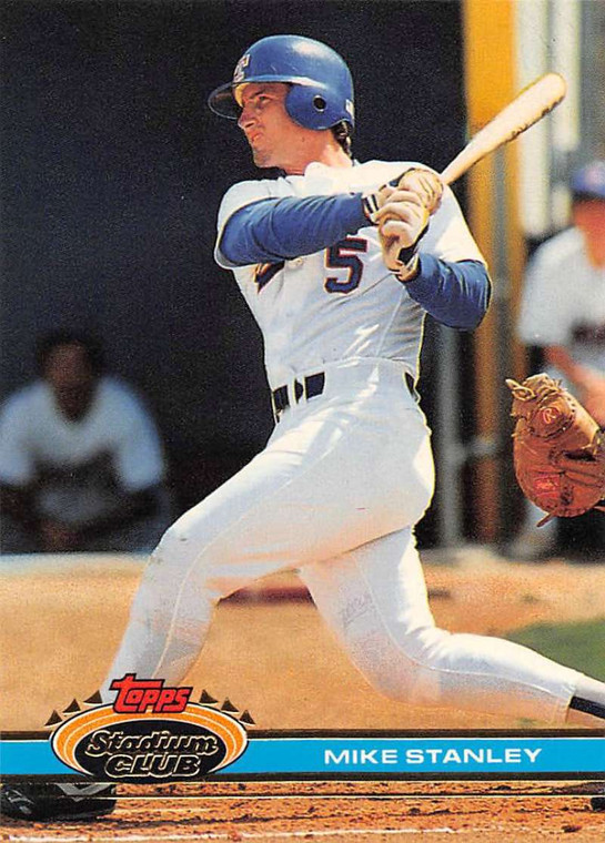 1991 Stadium Club #526 Mike Stanley VG Texas Rangers 