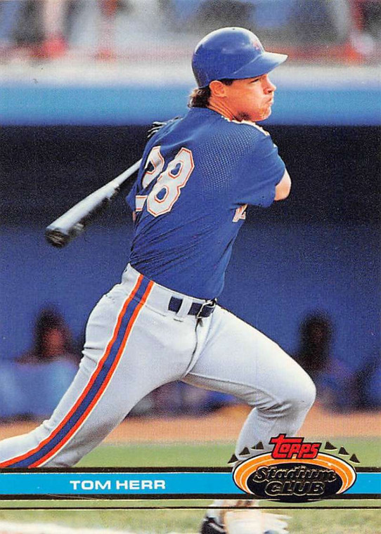 1991 Stadium Club #532 Tom Herr VG New York Mets 