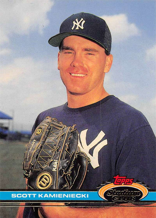 1991 Stadium Club #568 Scott Kamieniecki VG RC Rookie New York Yankees 