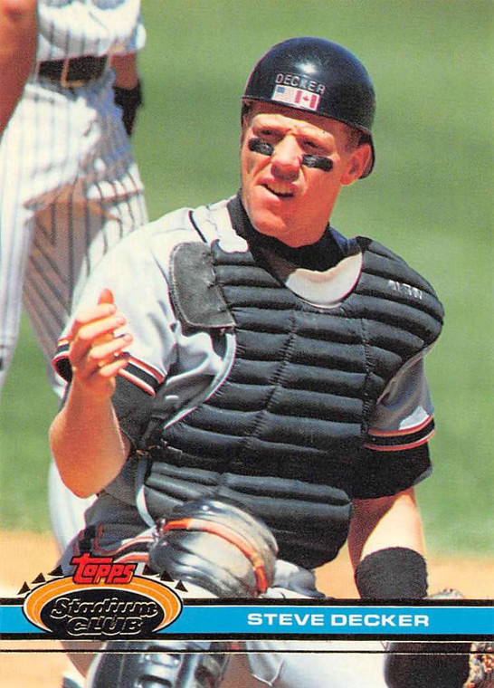 1991 Stadium Club #569 Steve Decker VG RC Rookie San Francisco Giants 