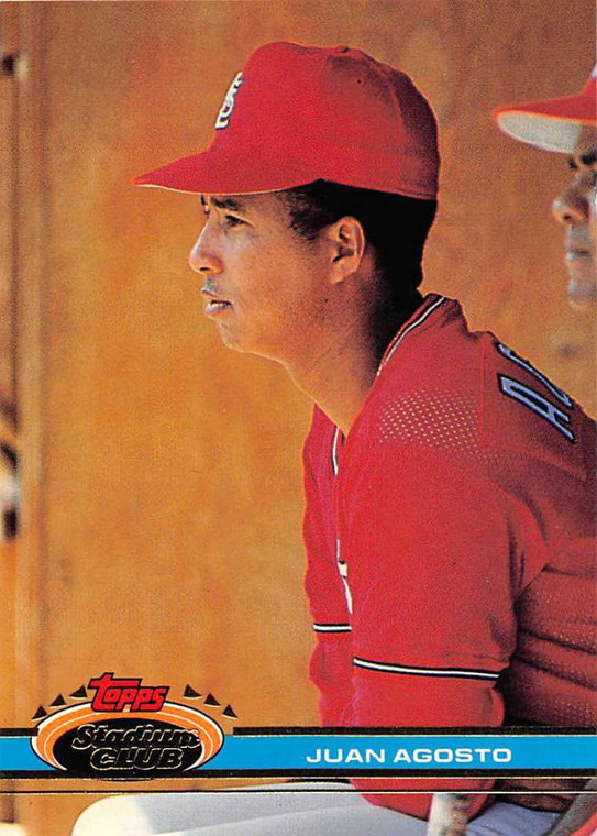 1991 Stadium Club #570 Juan Agosto VG St. Louis Cardinals 