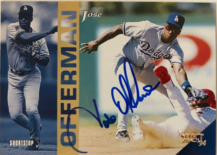 Jose Offerman Autographed 1994 Score Select #246