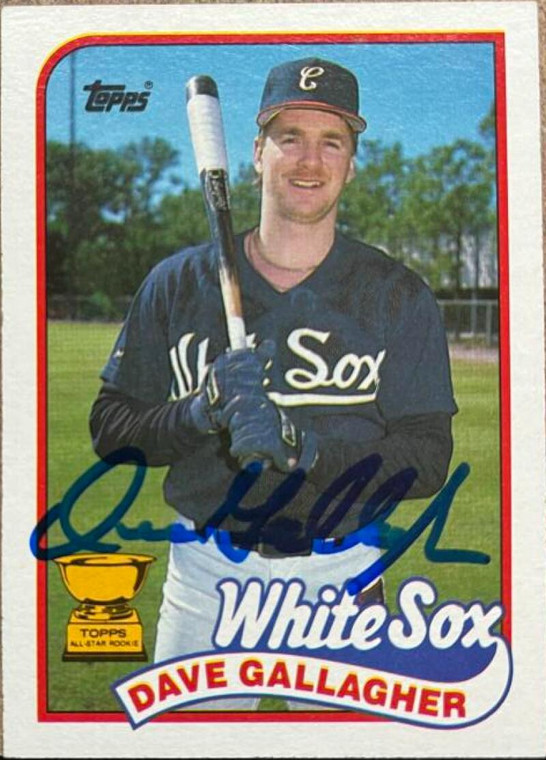 Dave Gallagher Autographed 1989 Topps #156