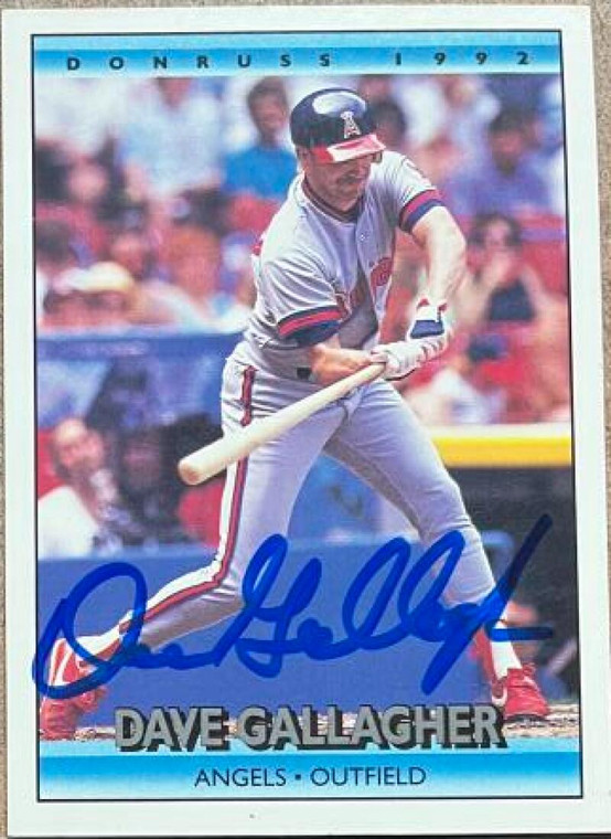 Dave Gallagher Autographed 1992 Donruss #377