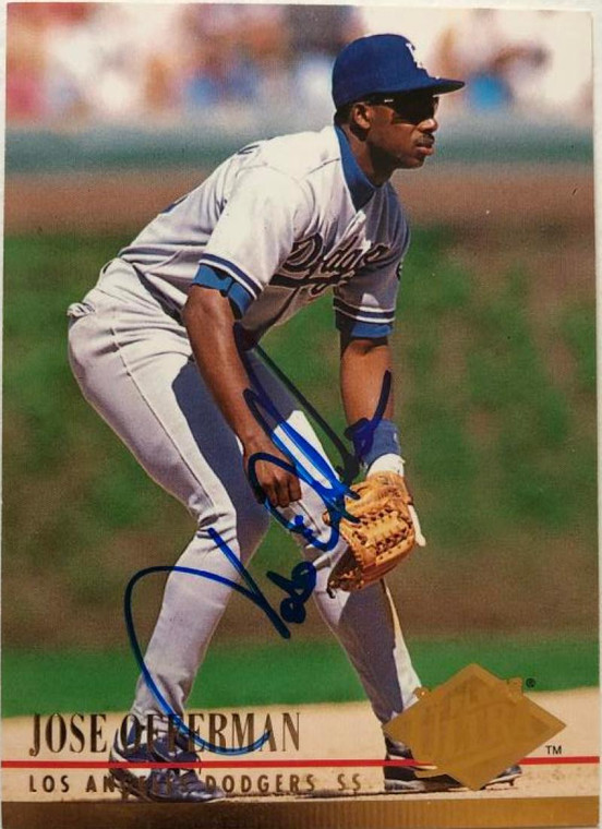 Jose Offerman Autographed 1994 Fleer Ultra #217