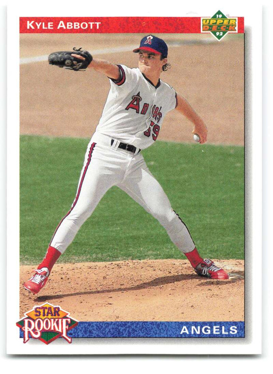 1992 Upper Deck #8 Kyle Abbott SR VG RC Rookie California Angels 