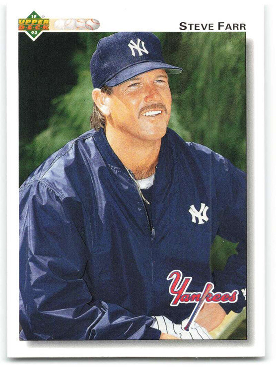 1992 Upper Deck #48 Steve Farr VG New York Yankees 