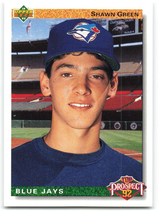1992 Upper Deck #55 Shawn Green VG RC Rookie Toronto Blue Jays 