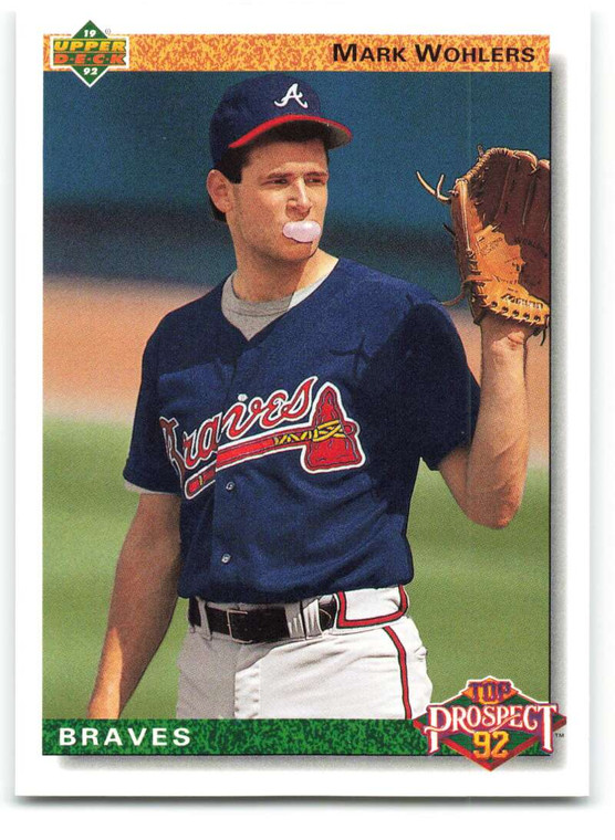 1992 Upper Deck #56 Mark Wohlers TP VG Atlanta Braves 