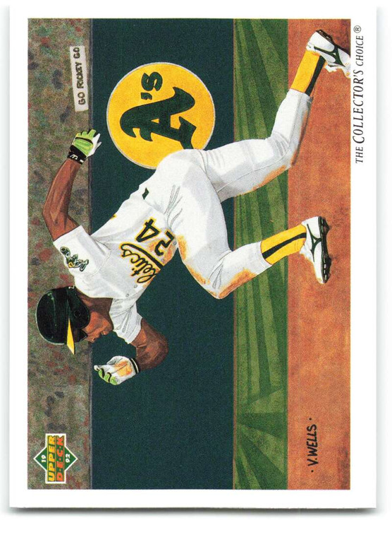 1992 Upper Deck #90 Rickey Henderson TC VG Oakland Athletics 