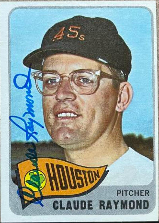 Claude Raymond Autographed 1965 Topps #48