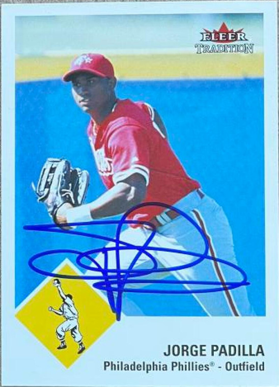 Jorge Padilla Autographed 2003 Fleer Tradition #66 SP