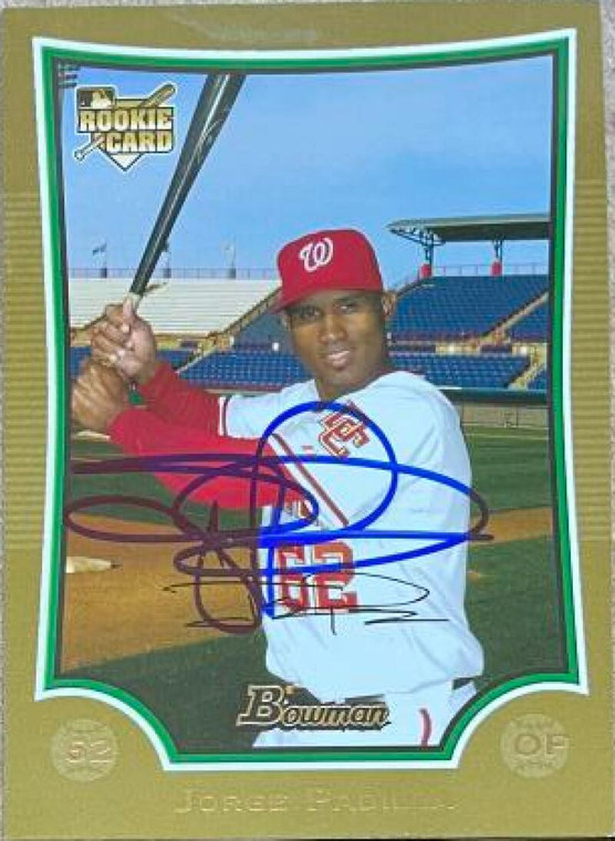 Jorge Padilla Autographed 2009 Bowman Draft Picks & Prospects - Gold #BDP10