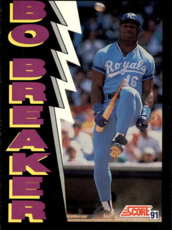 1991 Score #773 Bo Jackson Breaker VG Kansas City Royals 