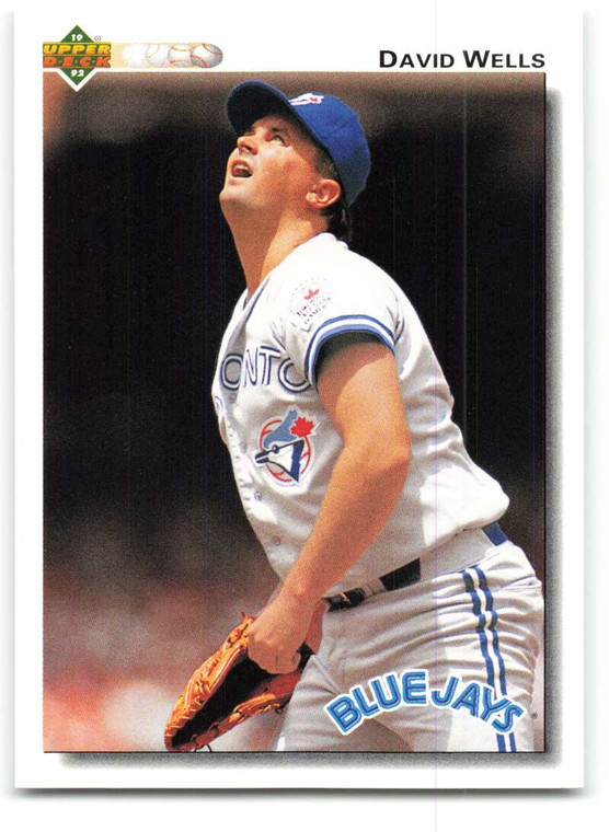 1992 Upper Deck #116 David Wells VG Toronto Blue Jays 