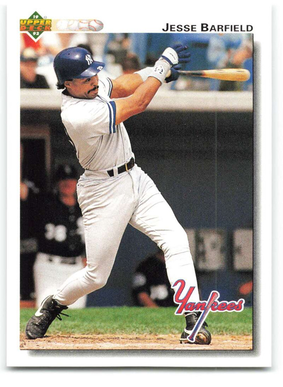 1992 Upper Deck #139 Jesse Barfield VG New York Yankees 