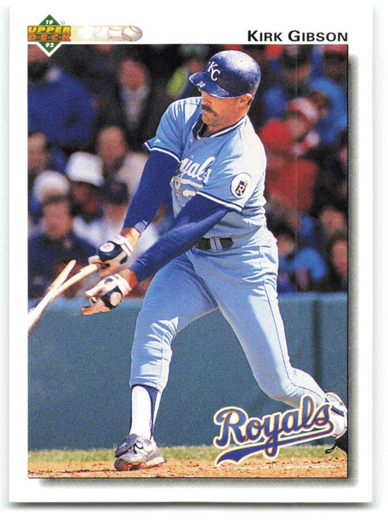1992 Upper Deck #180 Kirk Gibson VG Kansas City Royals 