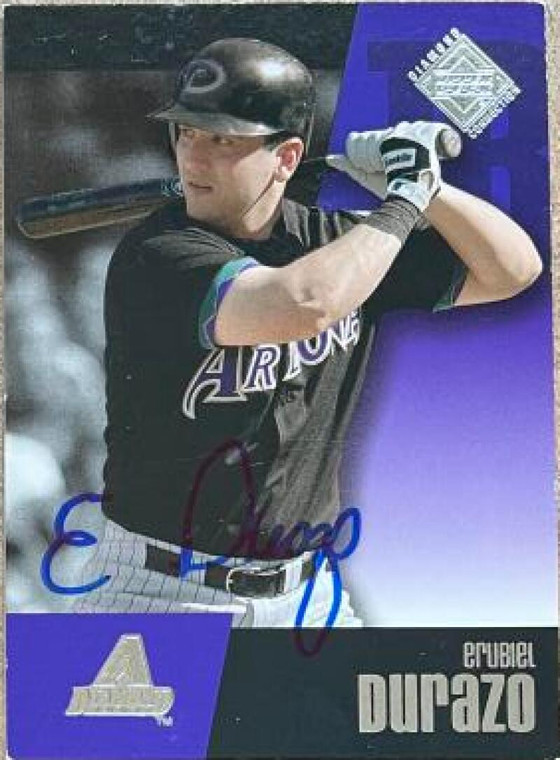 Erubiel Durazo Autographed 2002 Upper Deck Rookie Update - 2002 Upper Deck Diamond Collection Update #571 