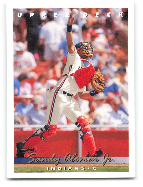 1993 Upper Deck #255 Sandy Alomar Jr. VG Cleveland Indians 