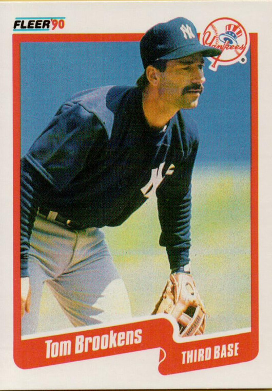 1990 Fleer #439 Tom Brookens VG New York Yankees 