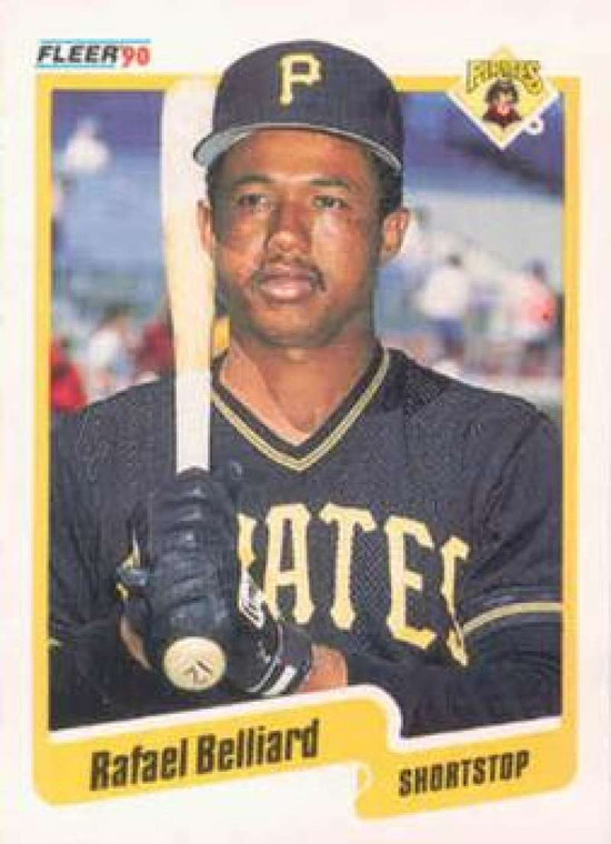 1990 Fleer #460 Rafael Belliard VG Pittsburgh Pirates 