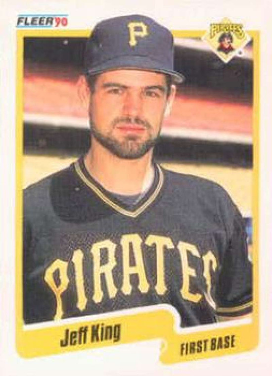 1990 Fleer #469 Jeff King VG Pittsburgh Pirates 